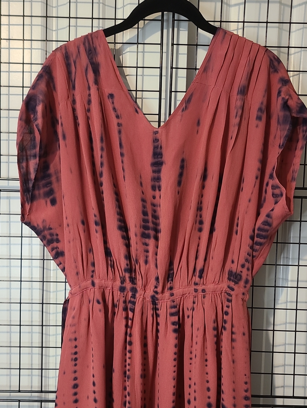 NEW J.Jill Comfy Light Hand Tie-Dyed Summer Dress - Picture 6 of 9